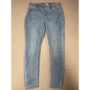 Lee Womens Medium Wash Pull On Skinny Jeans Jeggings 101BZSP41 Blue Size M